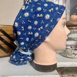 Scrubmuts paardenstaart met linten