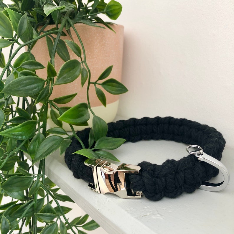 Macram\u00e9 Dog Collar /& Lead