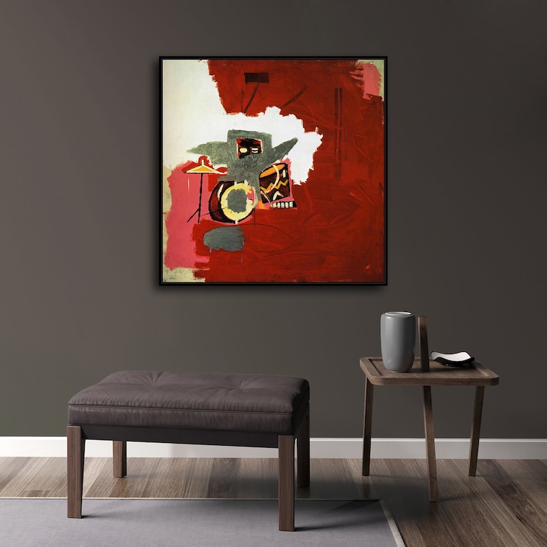 Jean-Michel Basquiat Max Roach New HD print on Canvas ready to hang large size wall Picture or Hand painted oil Painting 24x24 inches