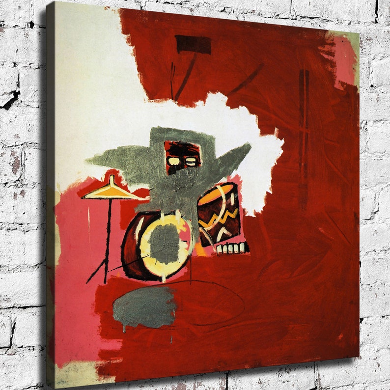 Jean-Michel Basquiat Max Roach New HD print on Canvas ready to hang large size wall Picture or Hand painted oil Painting 24x24 inches