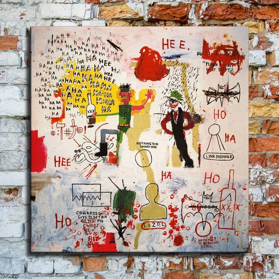 Jean Michel Basquiat Riddle Me This Batman New Hd Etsy Jean Michel Basquiat Riddle Me This Batman New Hd Etsy