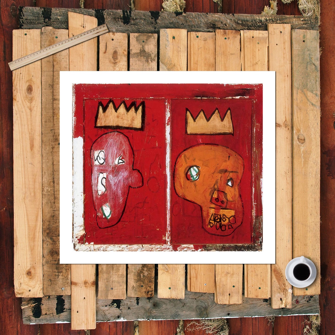 JeanMichel Basquiat Red Kings New HD print on Etsy