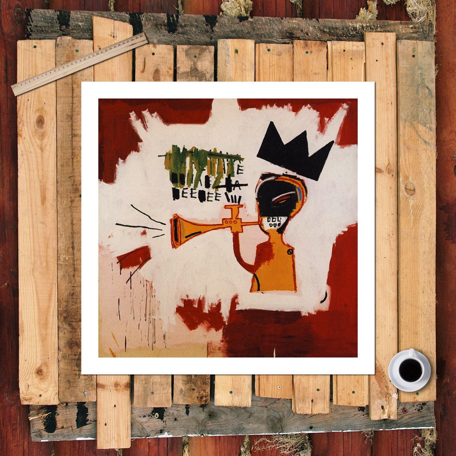 JeanMichel Basquiat Trumpet New HD print on Etsy