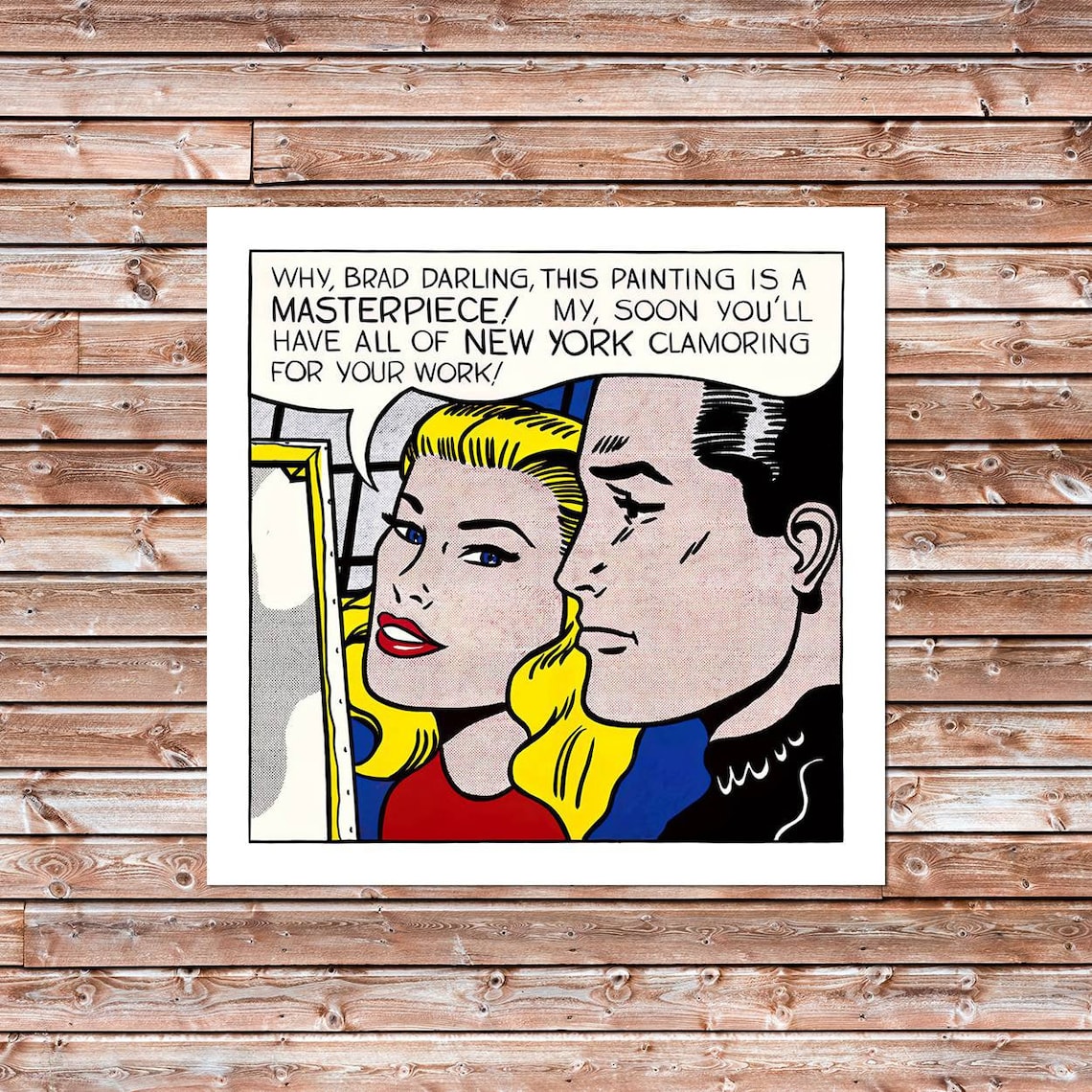 Roy Lichtenstein Masterpiece 1962 HD print on Etsy