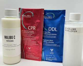 CPR マリブ プロフェッショナル カラーオフ＆ヘアカラーリムーバー 3ピースキット