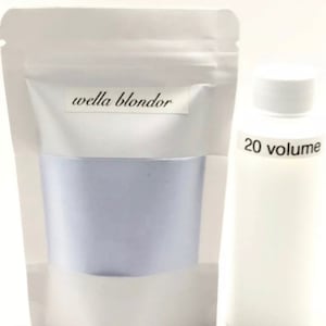 Hair color bleach kit, lightener. Wella Blondor with 20 volume, gloves and Hair processing cap. Buy 2 Get 1 Free