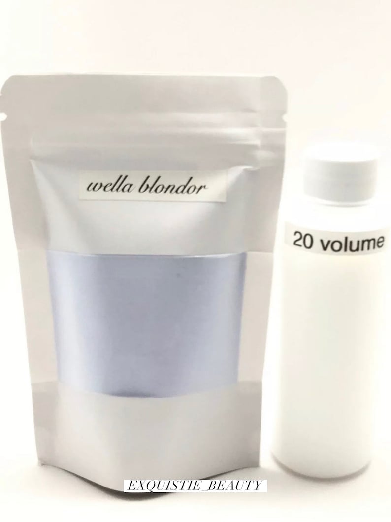 Hair color bleach kit lightener. Wella Blondor with 20 Etsy.de