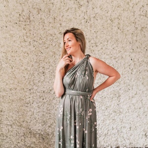 Daisy Floral Multiway Infinity Bridesmaid Dress for Weddings