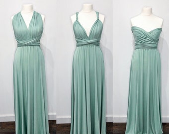 sage green multiway bridesmaid dresses