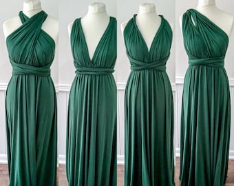 green multiway bridesmaid dress
