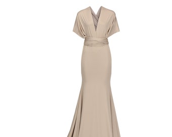 FAWN Multiway Bridesmaid Dress: Handmade, Taupe - Etsy FAWN Multiway Bridesmaid Dress: Handmade, Taupe - Etsy