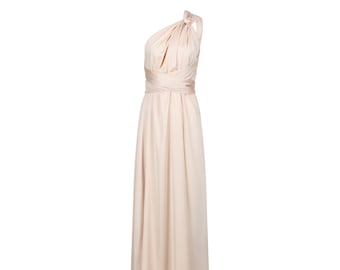Pearl Satin Multiway Infinity Bridesmaid Dress for Weddings
