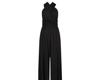 Black Multiway Infinity Bridesmaid jumpsuit for Weddings