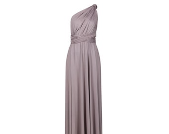 Heather Purple Multiway Infinity Bridesmaid Dress for Weddings