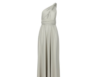 Fossil Green Multiway Infinity Bridesmaid Dress for Weddings
