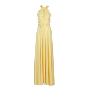 lemon Yellow Multiway Infinity Bridesmaid Dress for Weddings image 1