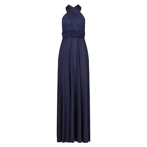 Navy Blue Multiway Infinity Bridesmaid Dress for Weddings