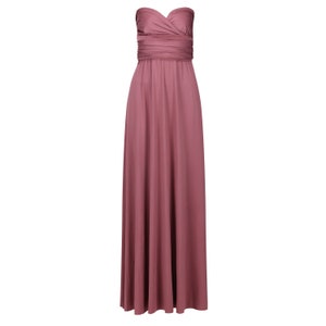 TDY Dusty Rose Maxi Bridesmaid Convertible Dress Infinity Dress