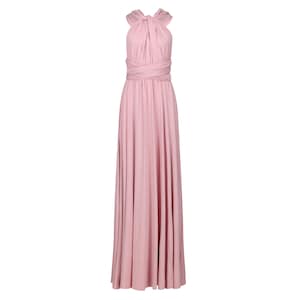 Rose Gold Multiway Infinity Bridesmaid Dress for Weddings