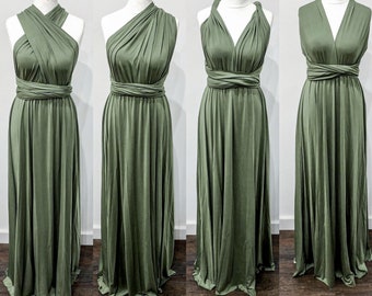 green multiway bridesmaid dress