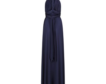 h&m multiway long dress H&M HM Conscious Chiffon Long Wide Dress Powder Pink / Blue Multicolor FLORAL