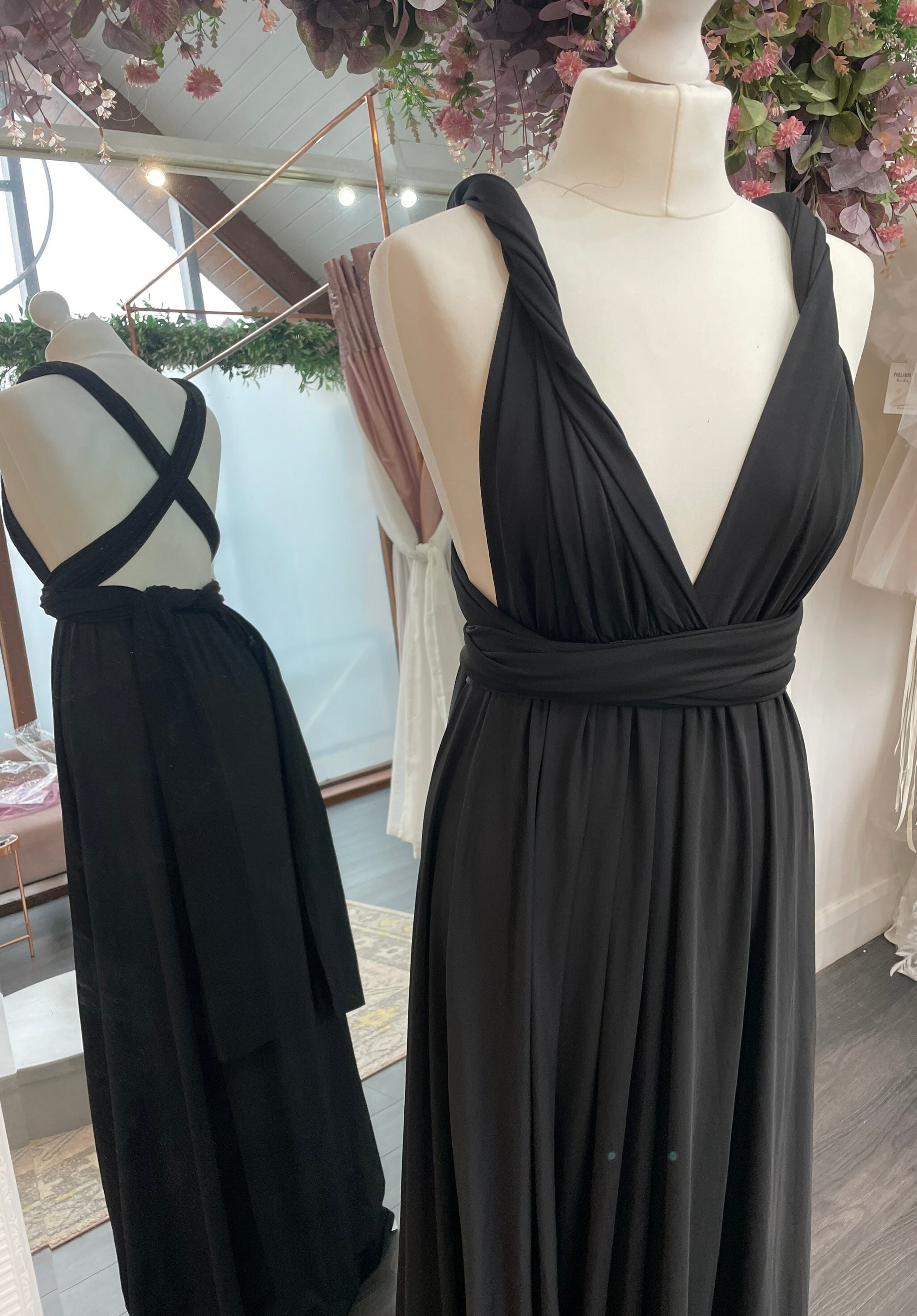 black multiway dress Buy the Cold Shoulder Lace-Up Dress