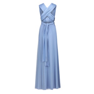 Dusty Blue Multiway Infinity Bridesmaid Dress for Weddings image 4