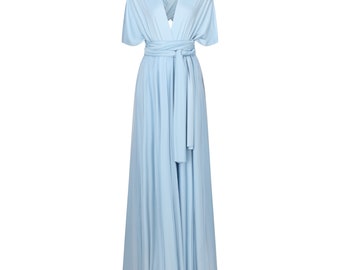 infinity dress powder blue Powder Blue Multiway Infinity Bridesmaid Dress for Weddings