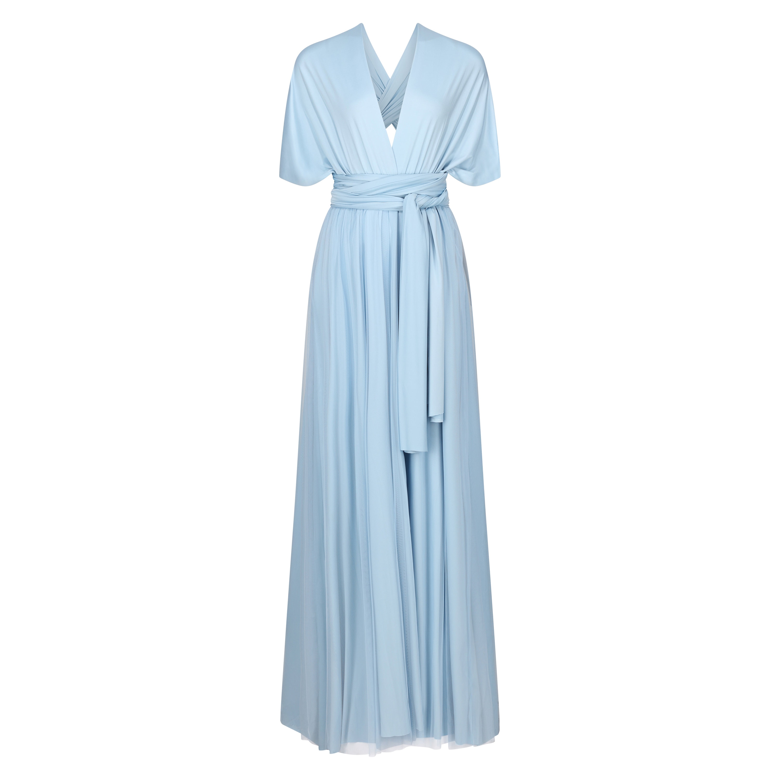 Powder Blue Multiway Infinity Bridesmaid Dress for Weddings - Etsy UK