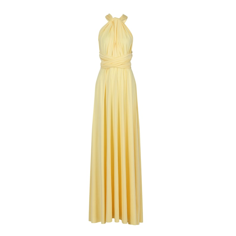 lemon Yellow Multiway Infinity Bridesmaid Dress for Weddings image 1