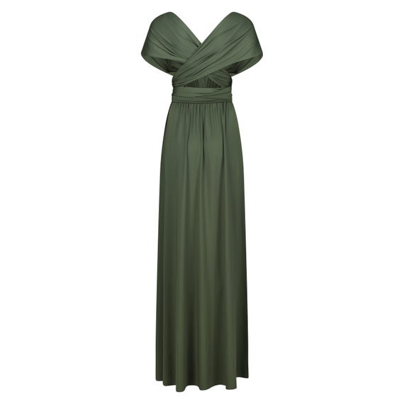 Hunter Green Multiway Infinity Bridesmaid Dress for Weddings