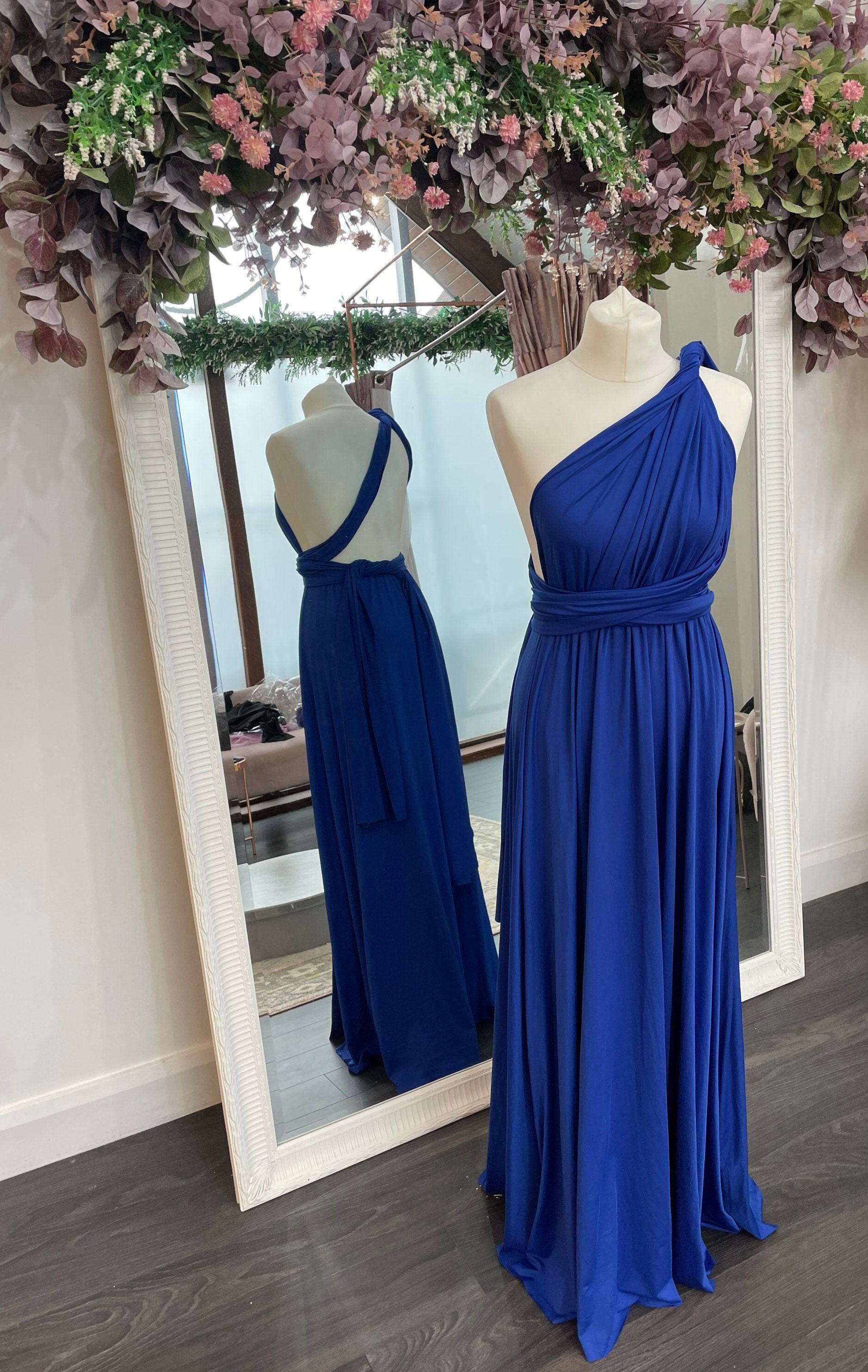 Royal Blue Multiway Infinity Bridesmaid Dress for Weddings - Etsy