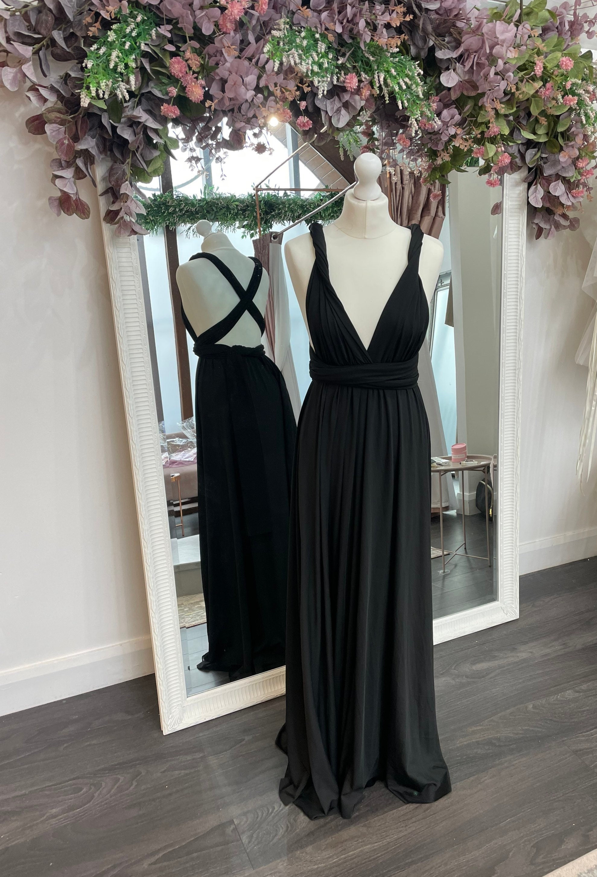 brown satin long dress Spaghetti Straps Evening Prom Dresses, A-line Prom Dr – MarryLover Size:3-4 Years pattern_Red Flower Ganni Blue Floral Printed 155cm This style sits