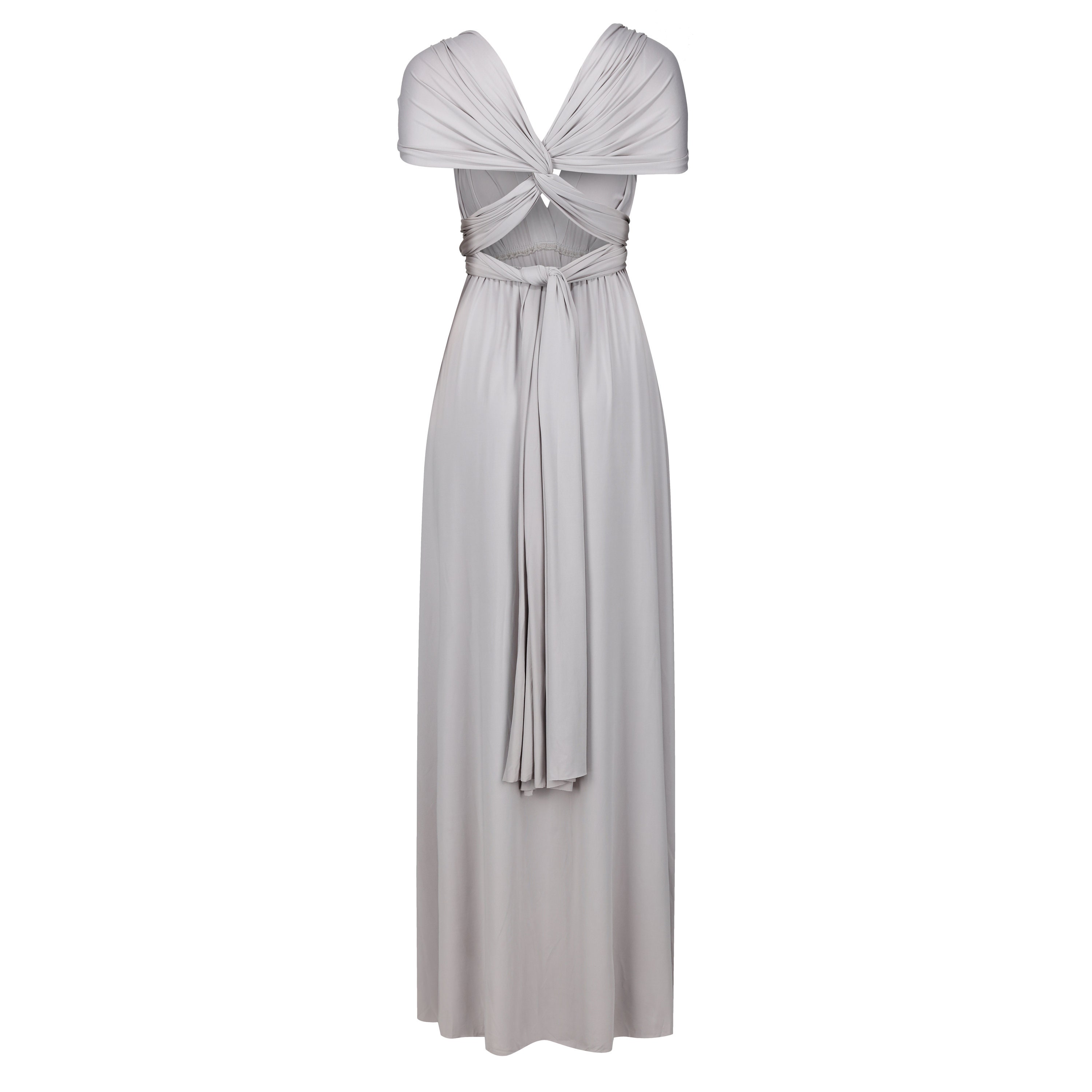 grey multiway bridesmaid dress Dove Infinity for Weddings glitter tulle skirt