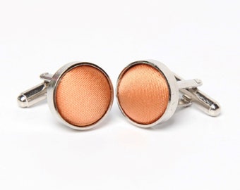 Terracotta Orange Cufflinks