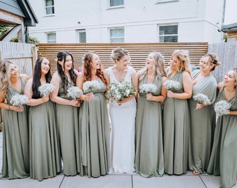 eucalyptus color bridesmaid dress