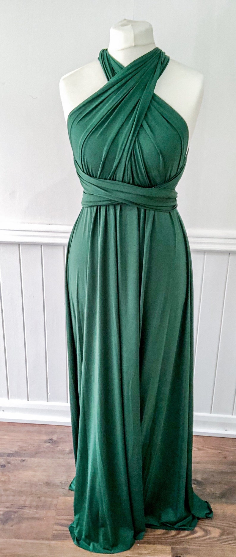 Forest Green Multiway Infinity Bridesmaid Dress for Weddings Etsy UK