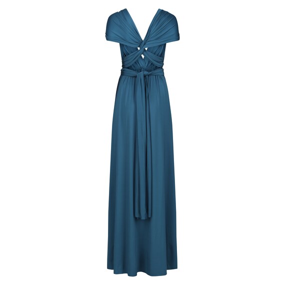 Teal Green blue Multiway Infinity Bridesmaid Dress for Weddings Etsy Canada