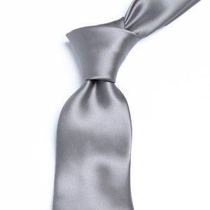 Slate Grey Groomsmen Bow tie, tie and pocket square set for weddings