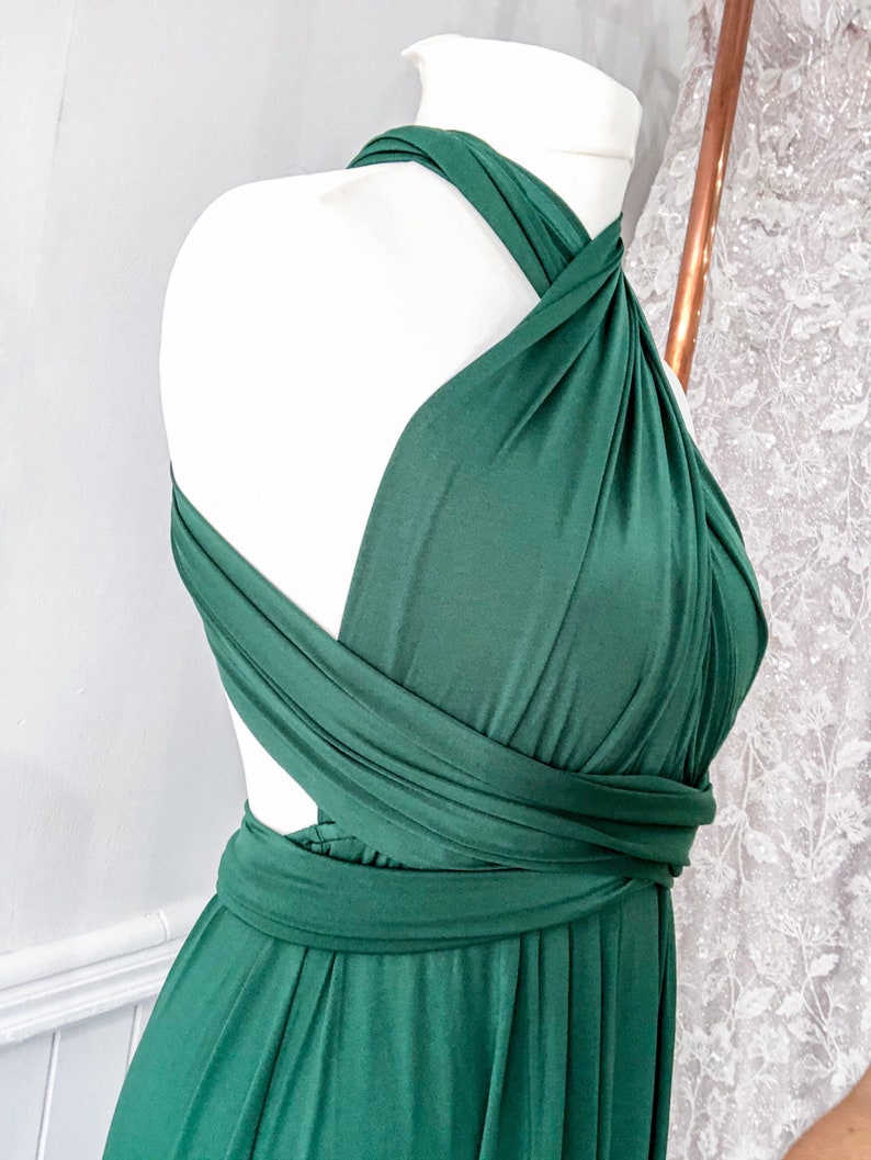 Forest Green Multiway Infinity Bridesmaid Dress for Weddings Etsy UK