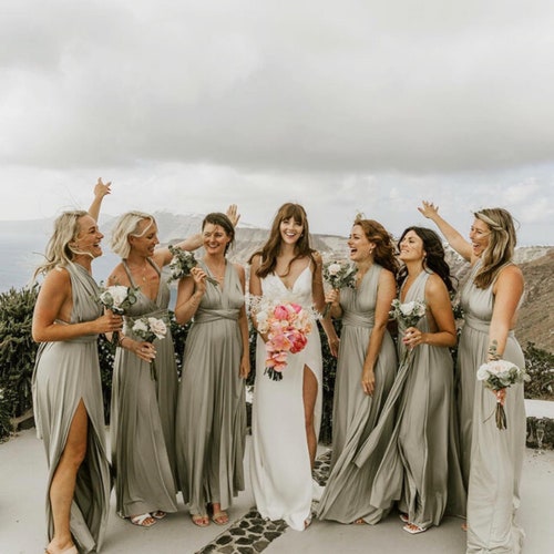 Forest Green Multiway Infinity Bridesmaid Dress for Weddings Etsy UK