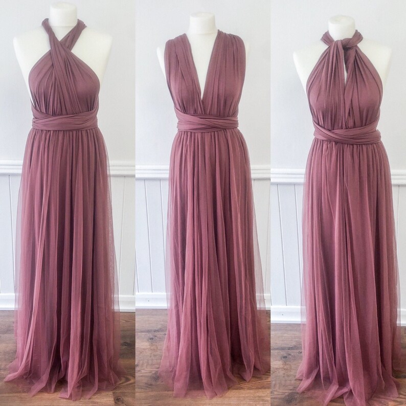 Multiway Infinity Bridesmaid Dress Dusky Rose Multiway Etsy