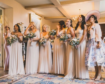 Oyster Multiway Infinity Bridesmaid Dress for Weddings