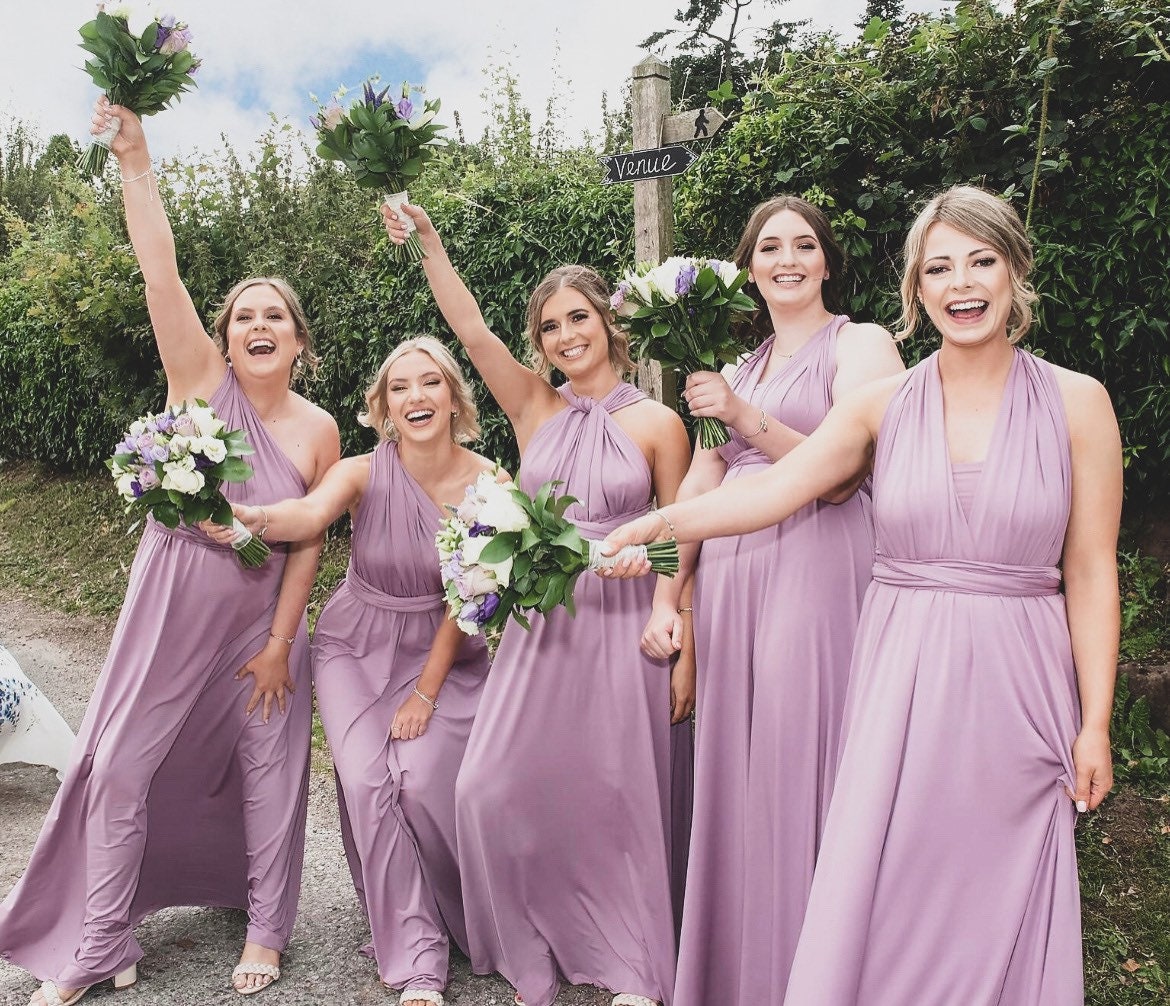 Purple multiway bridesmaid best sale dress