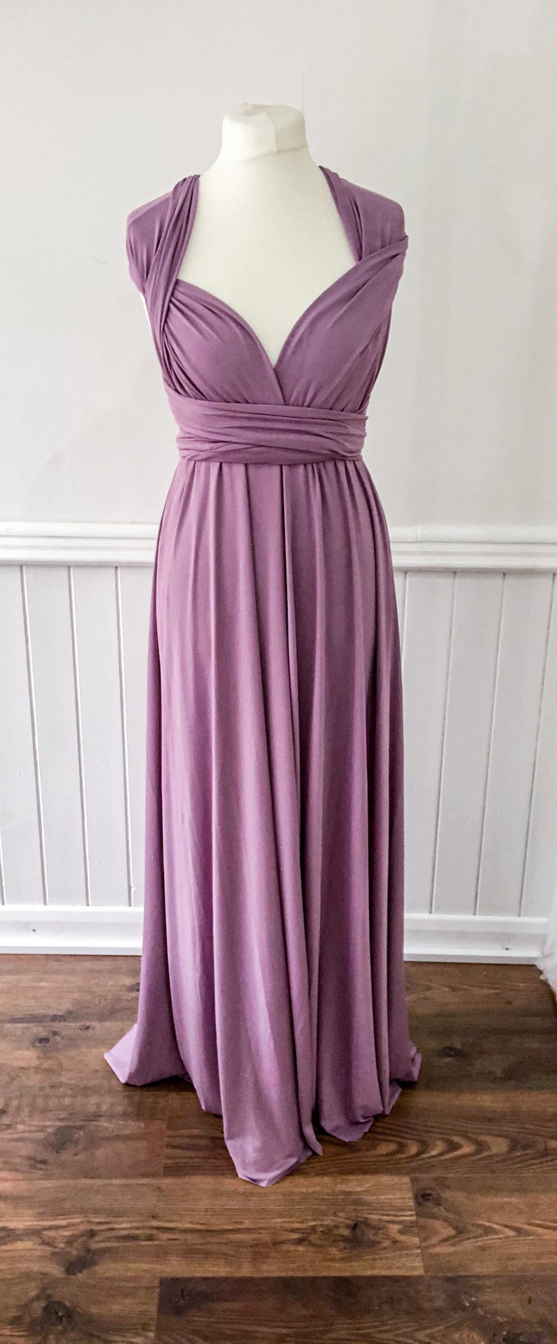 Multiway Infinity Bridesmaid Dress for Weddings Mauve Purple | Etsy