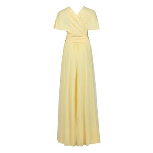 lemon Yellow Multiway Infinity Bridesmaid Dress for Weddings image 3