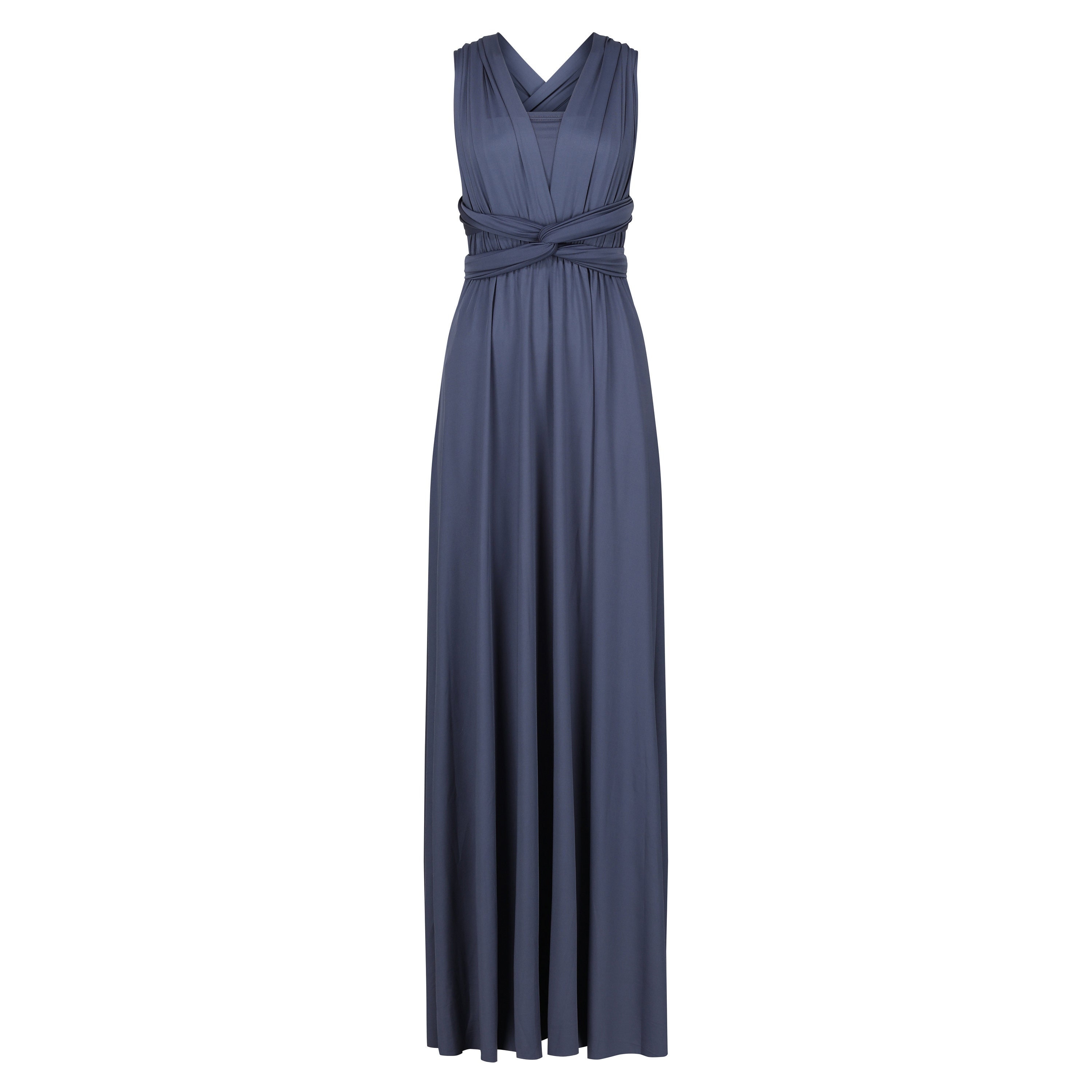 one shouldered evening dresses Strappy-Back One-Shoulder Long Prom Dress main image 0