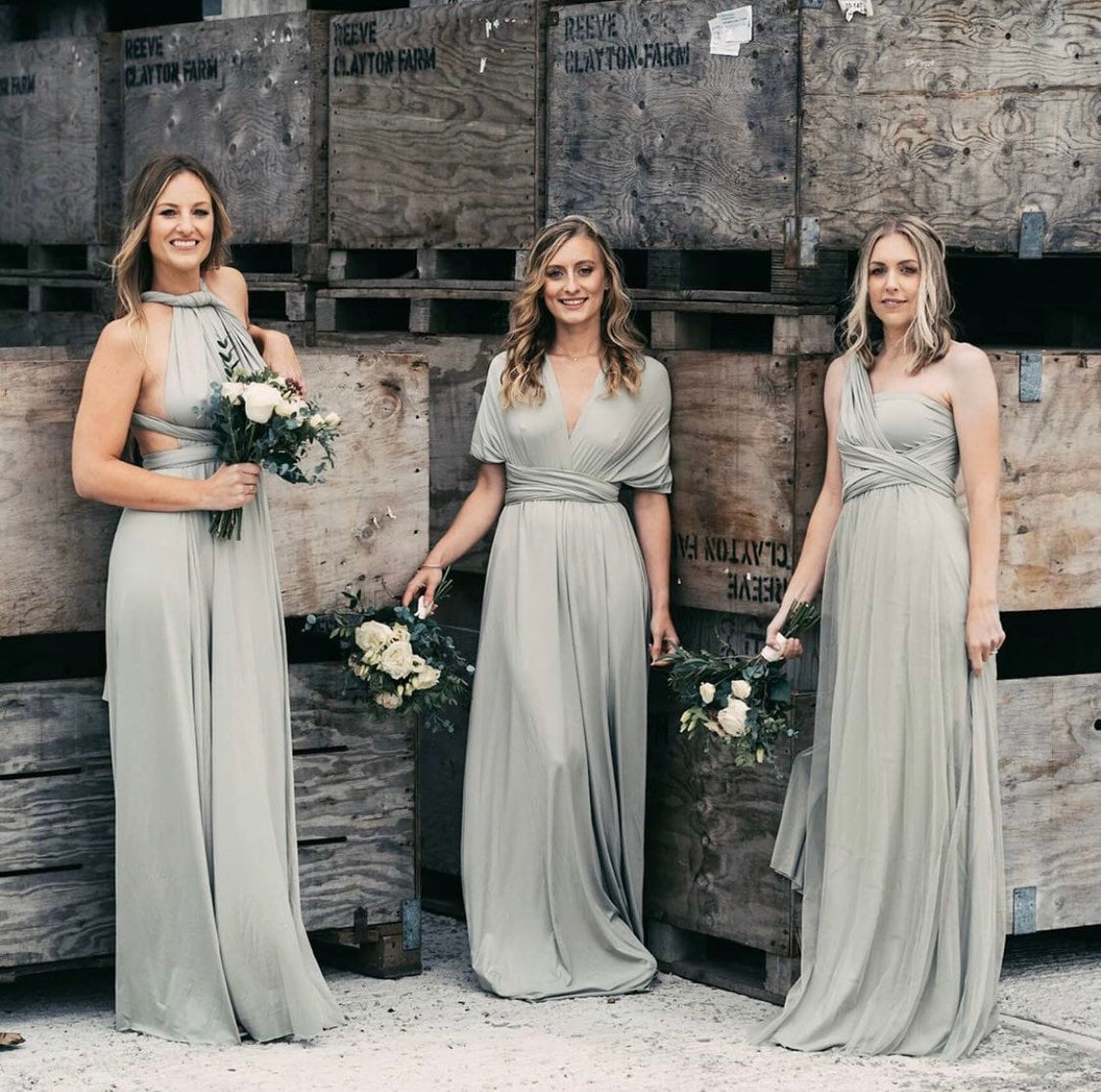 green multiway bridesmaid dress