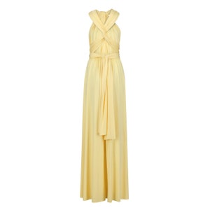 lemon Yellow Multiway Infinity Bridesmaid Dress for Weddings image 2