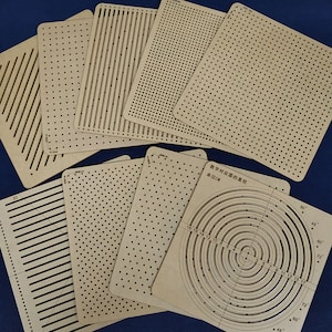 Acrylic Sashiko Stencil,Sashiko embroidery pattern,Quilt stitch mold,Small needle embroidery,Small dots,Striped pattern,20*20cm/8*8inches